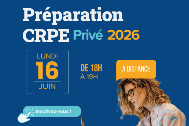 Réunion d’information en ligne préparation du CRPE par l’ISFEC : 16 juin 2025