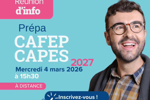 Préparations aux concours : CRPE – CAFEP CAPES pour la rentrée 2026